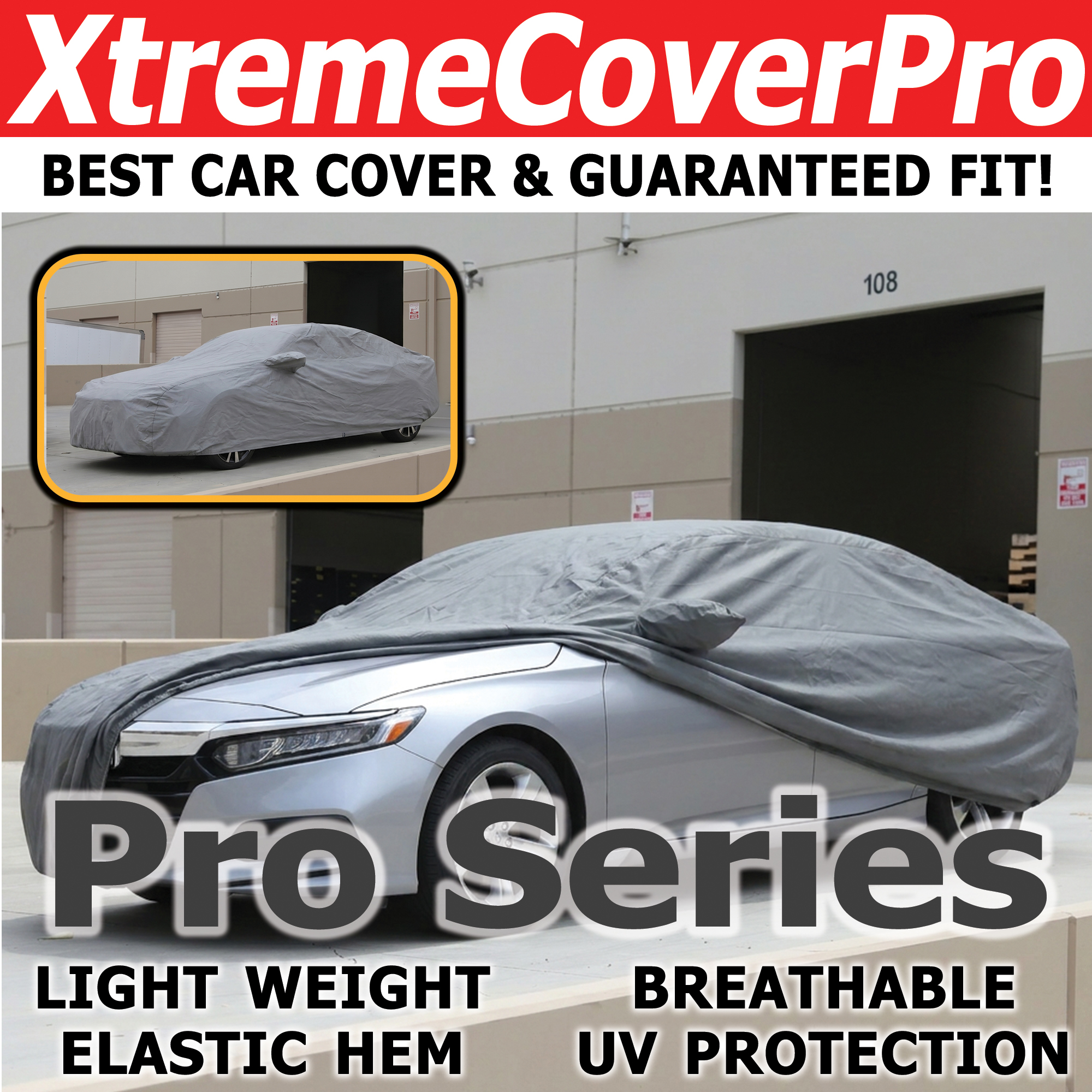 XtremeCoverPro Pro Series grey all-weather car cover