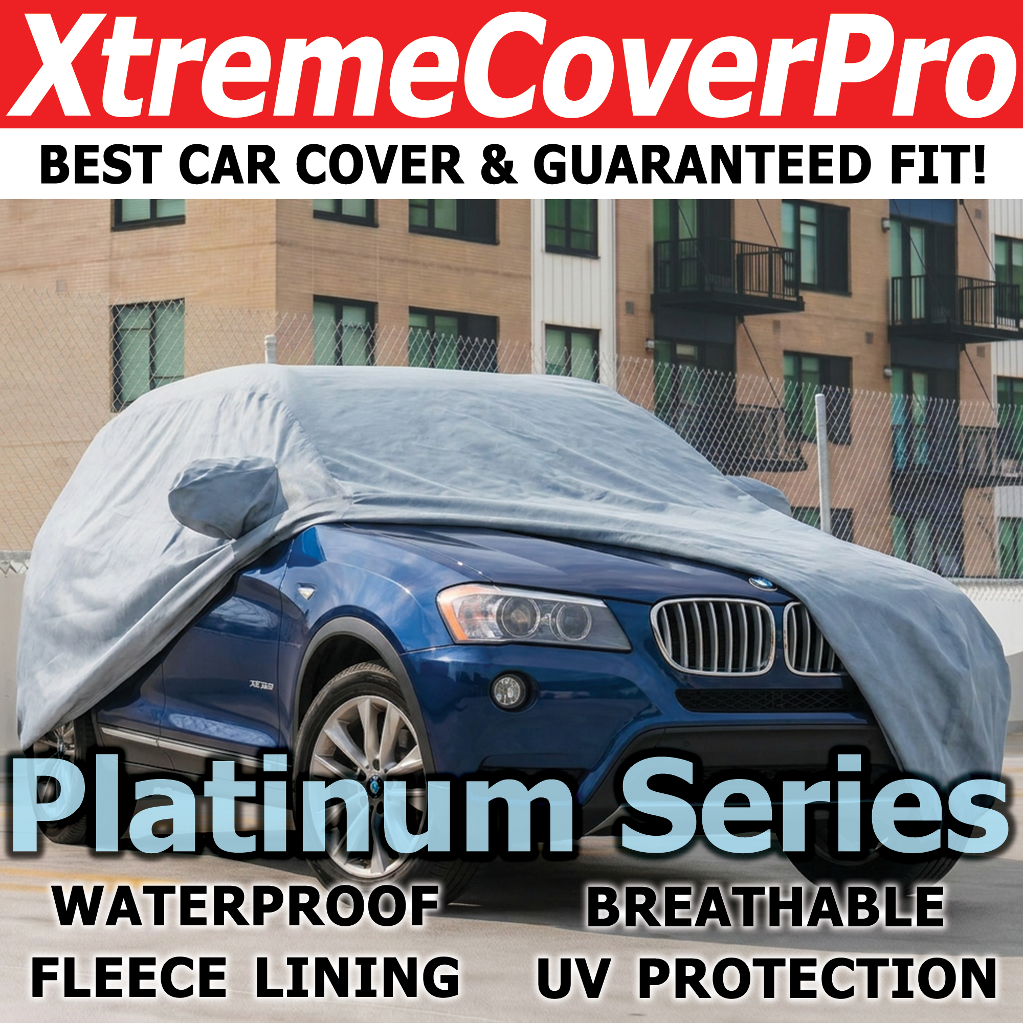 XtremeCoverPro Platinum Series grey all-weather SUV cover