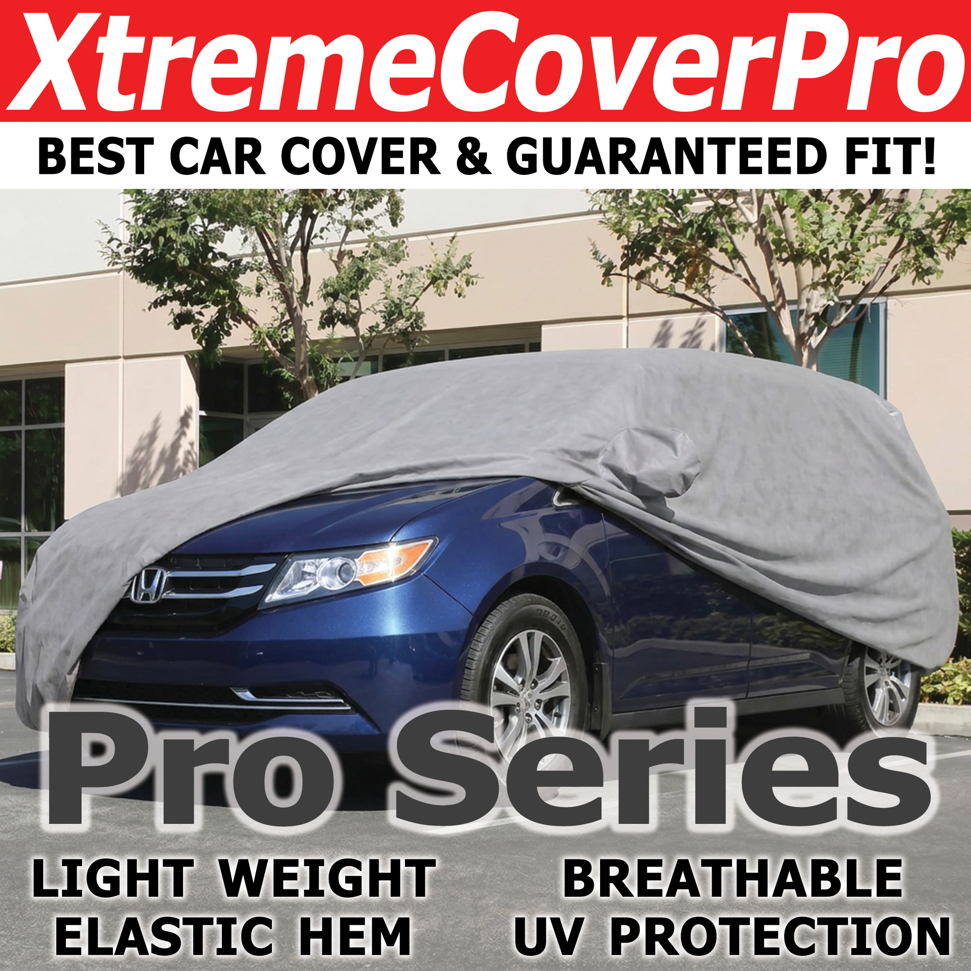 XtremeCoverPro Pro Series grey car cover with mirror pockets