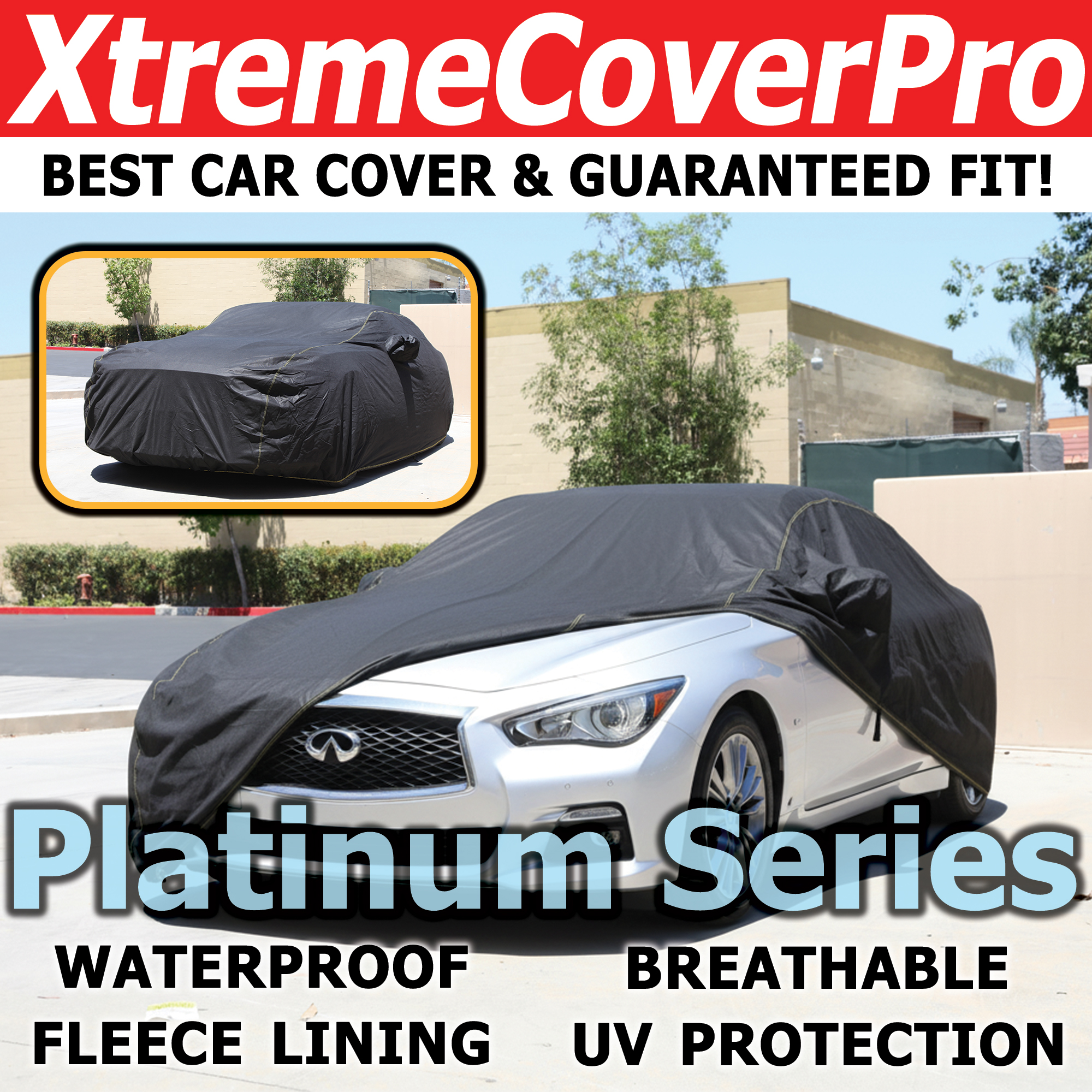 XtremeCoverPro Platinum Series black car cover