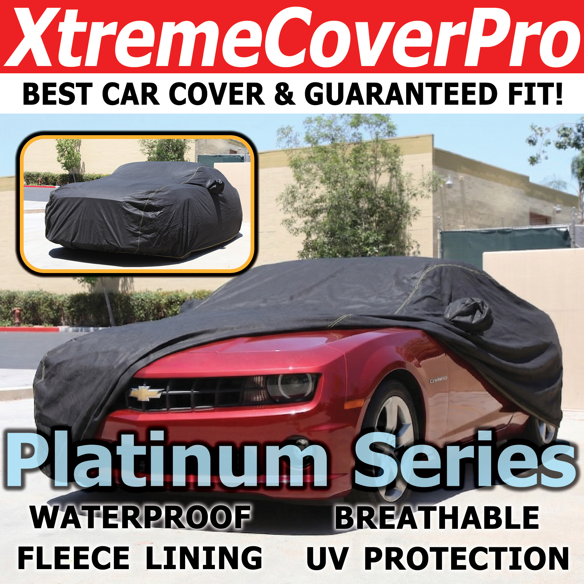 XtremeCoverPro Platinum Series black car cover
