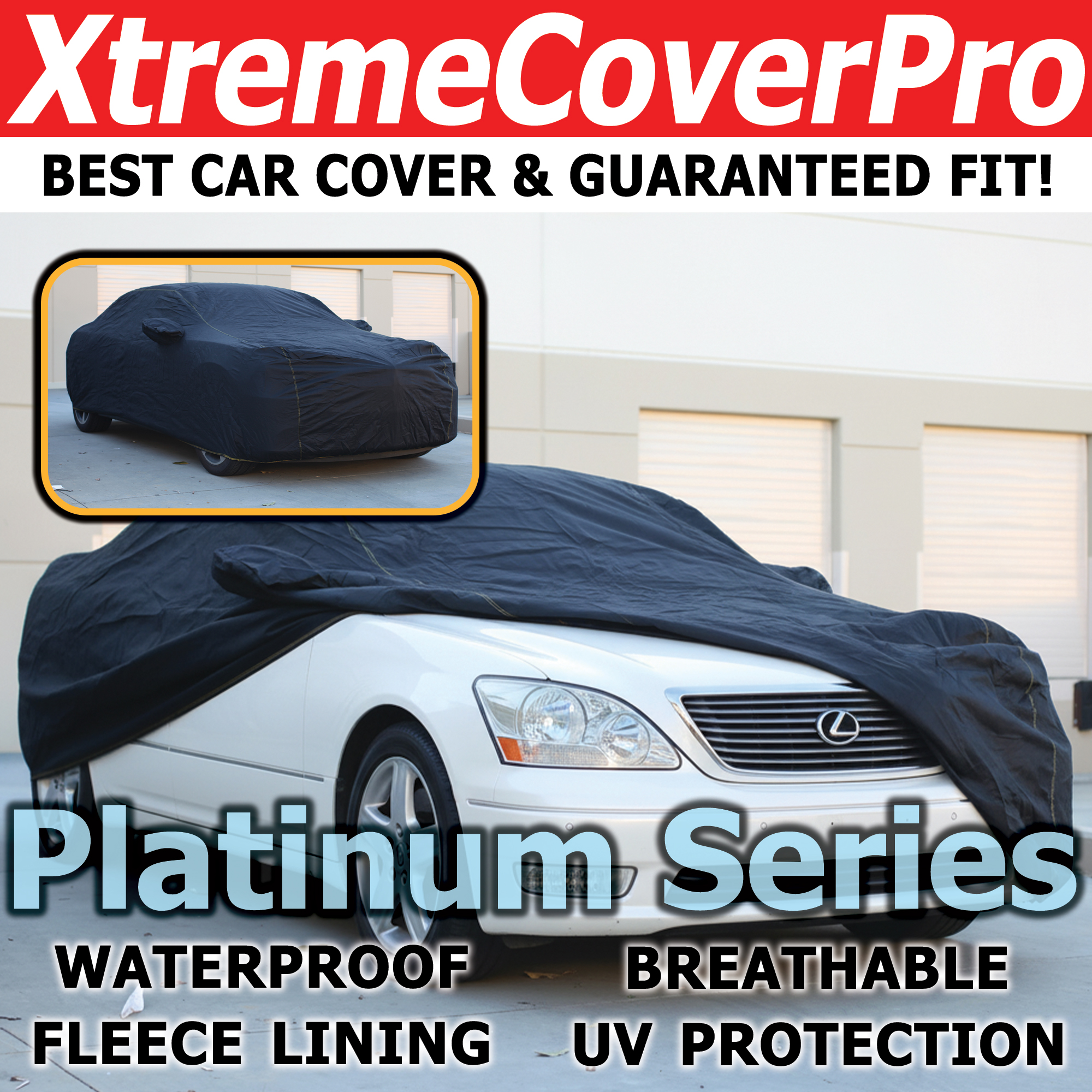 XtremeCoverPro Platinum Series black car cover