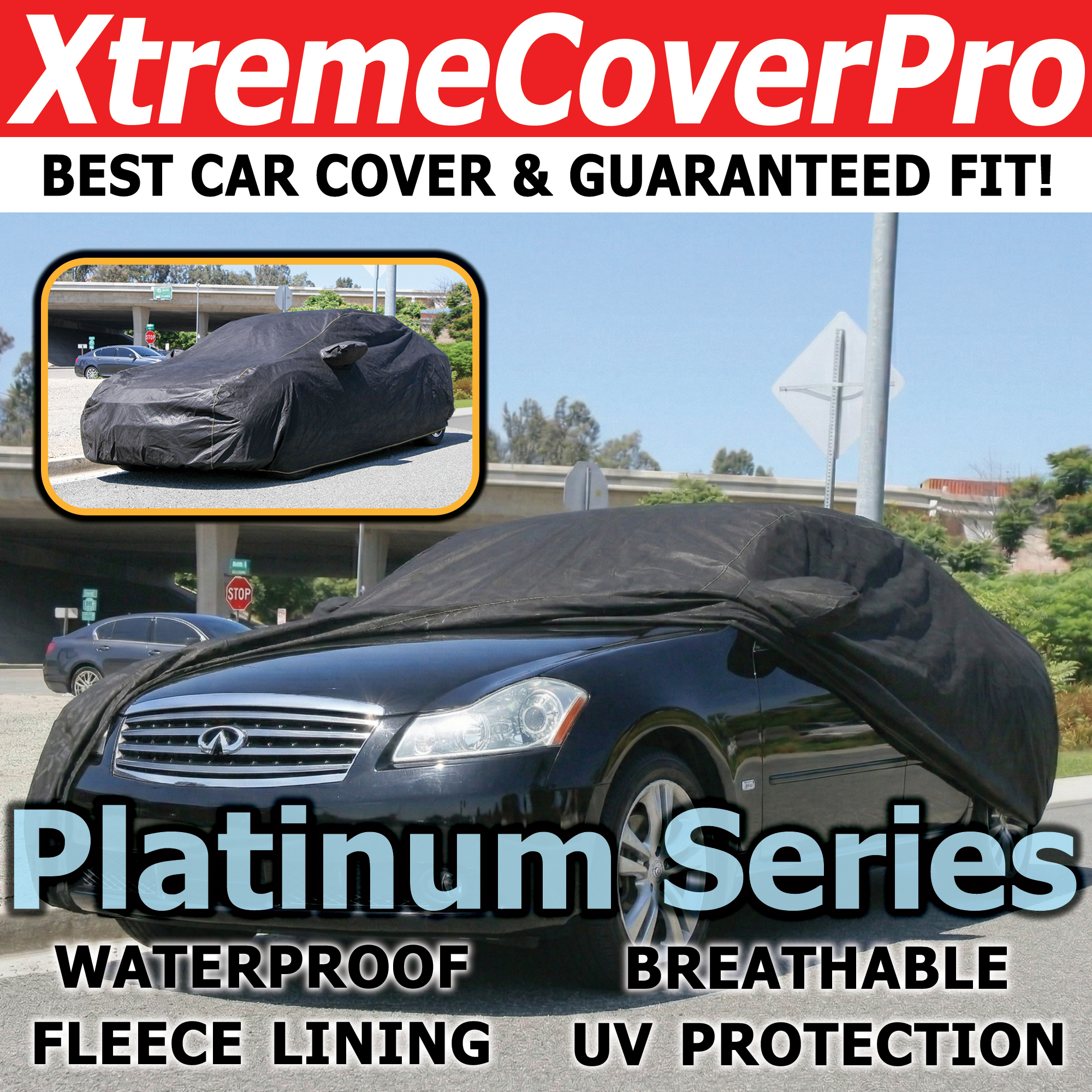 XtremeCoverPro Platinum Series black car cover
