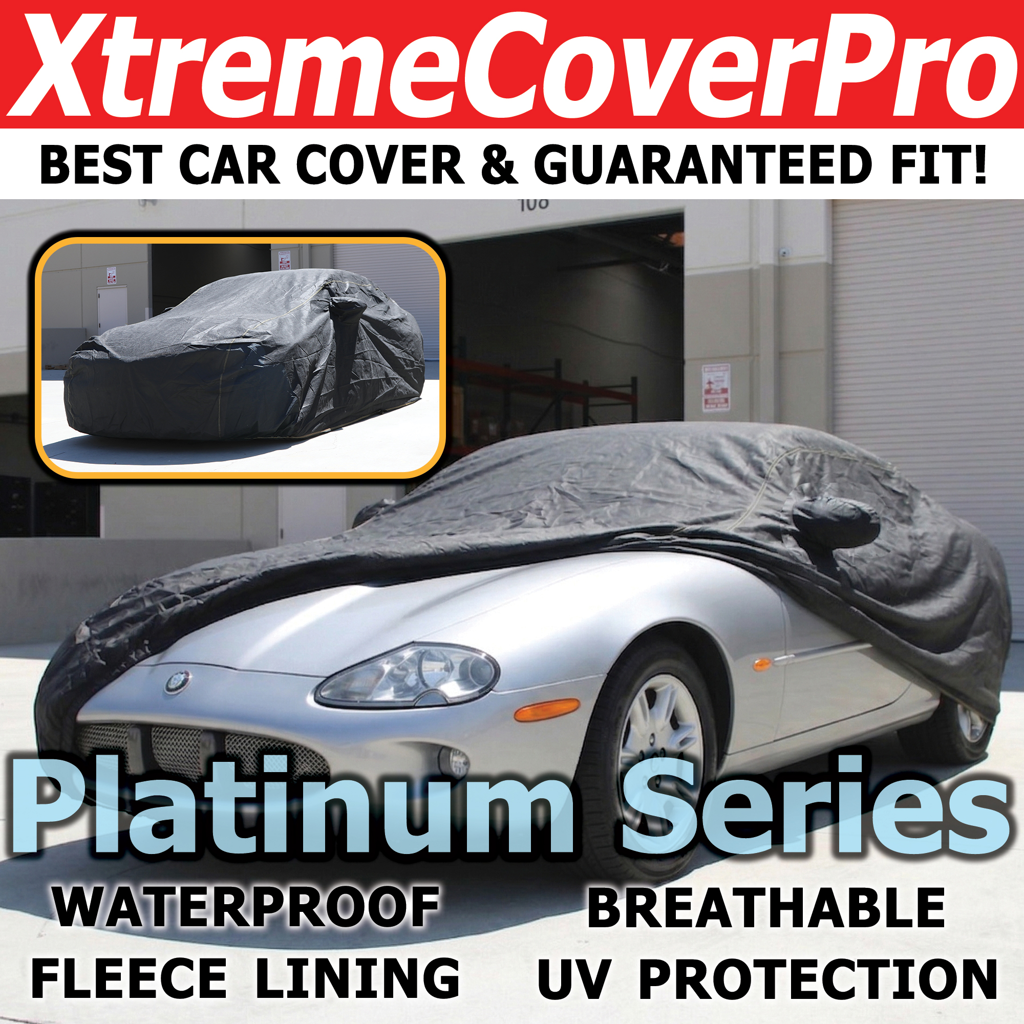 XtremeCoverPro Platinum Series black car cover