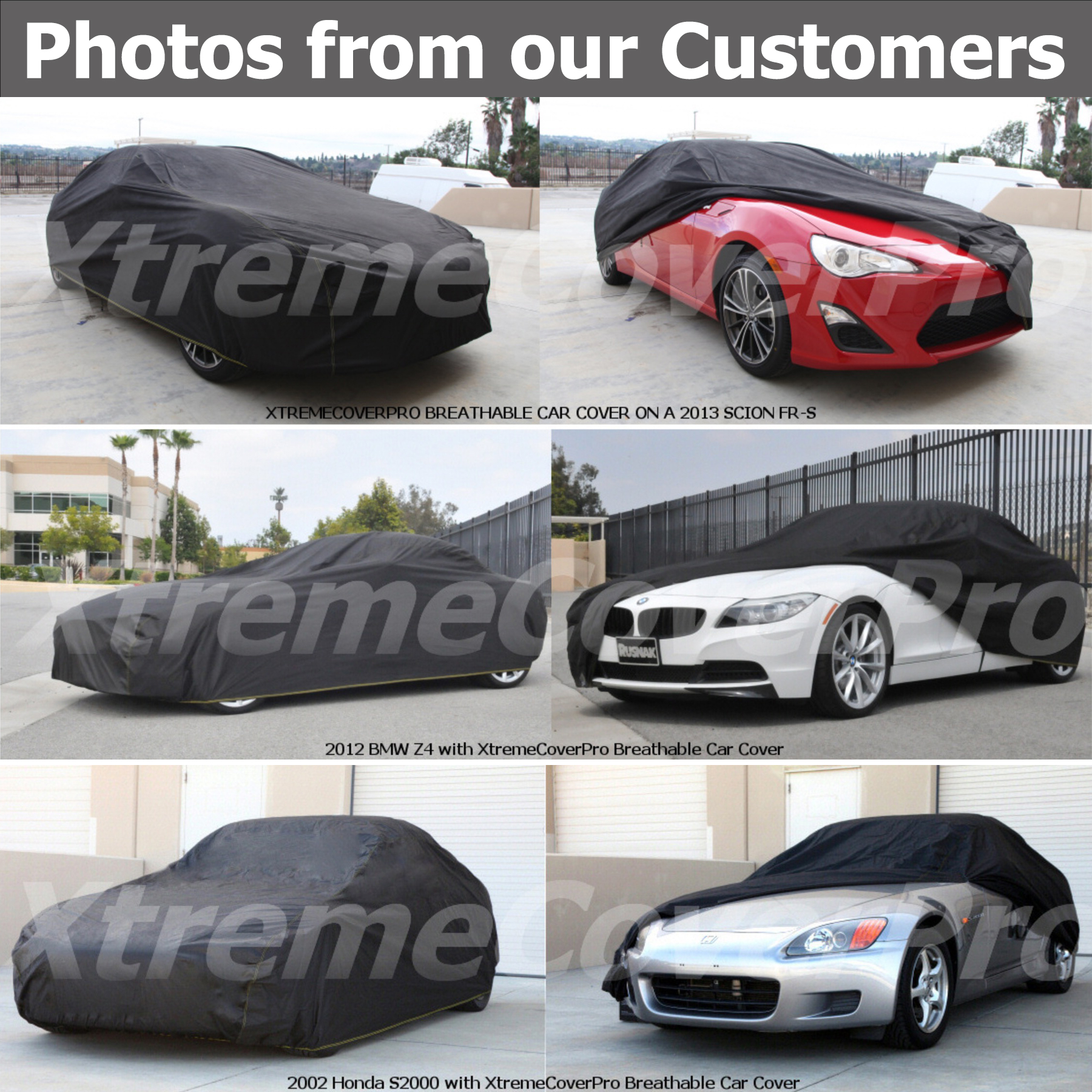 thumbnail image 2 of XTREMECOVERPRO Gold Series Car Cover – 2017-2018 Subaru WRX STi W/ STi Spoiler – Gray – Waterproof 2 of 4